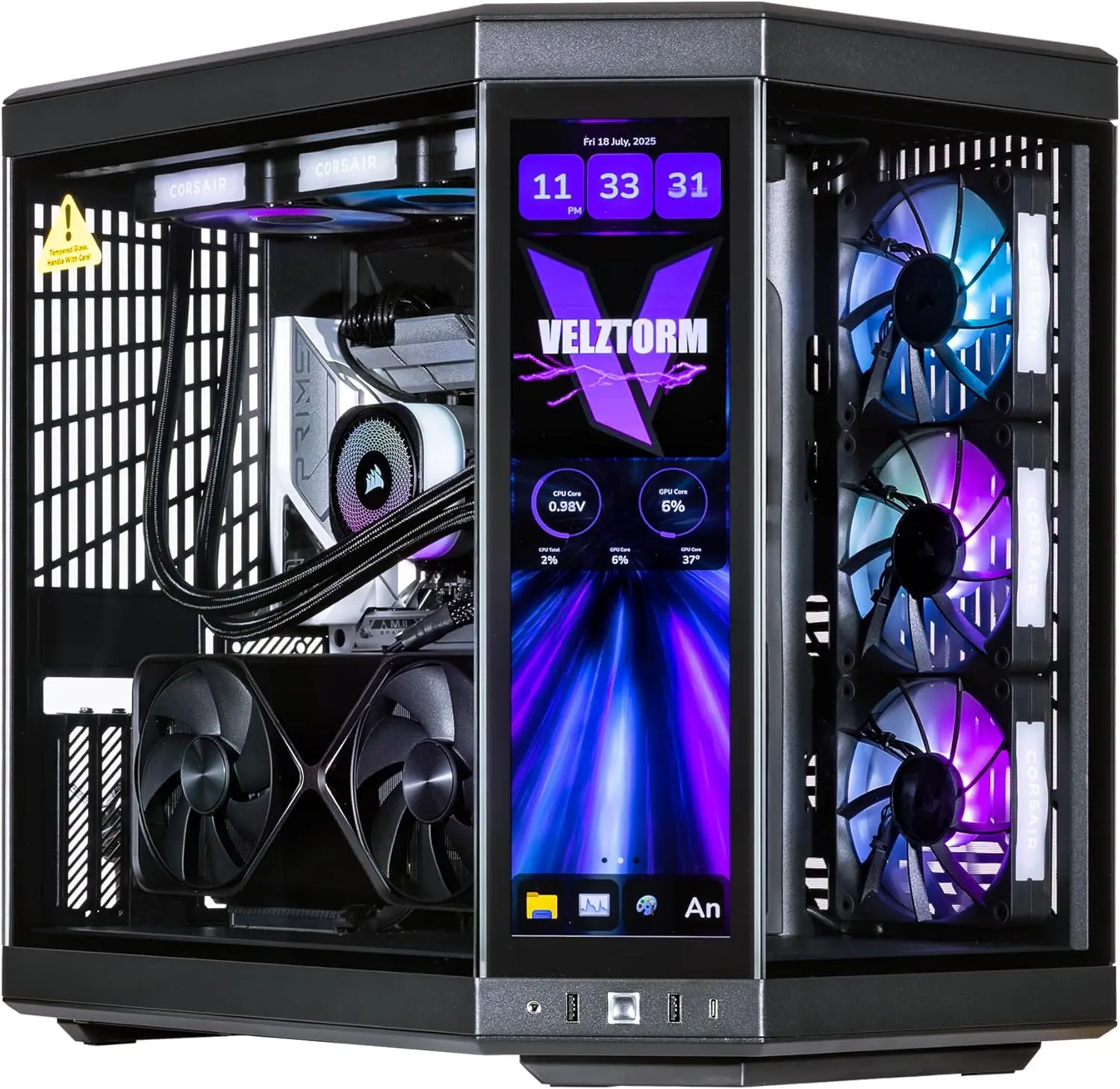 Rtx 5080 16Gb - Velztorm LCD Black Praetix – komputer