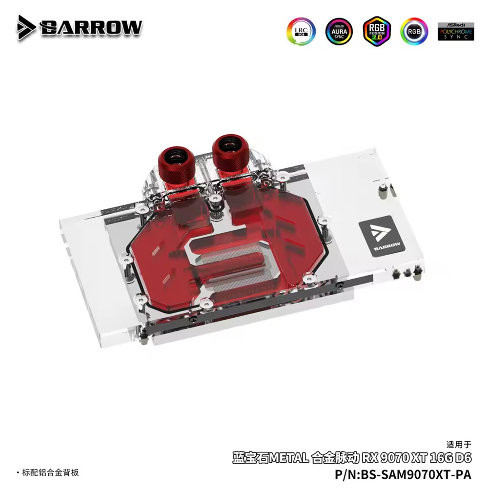 Wodny blok GPU Barrow do karty – Rx 9070 Xt recenzja i cena