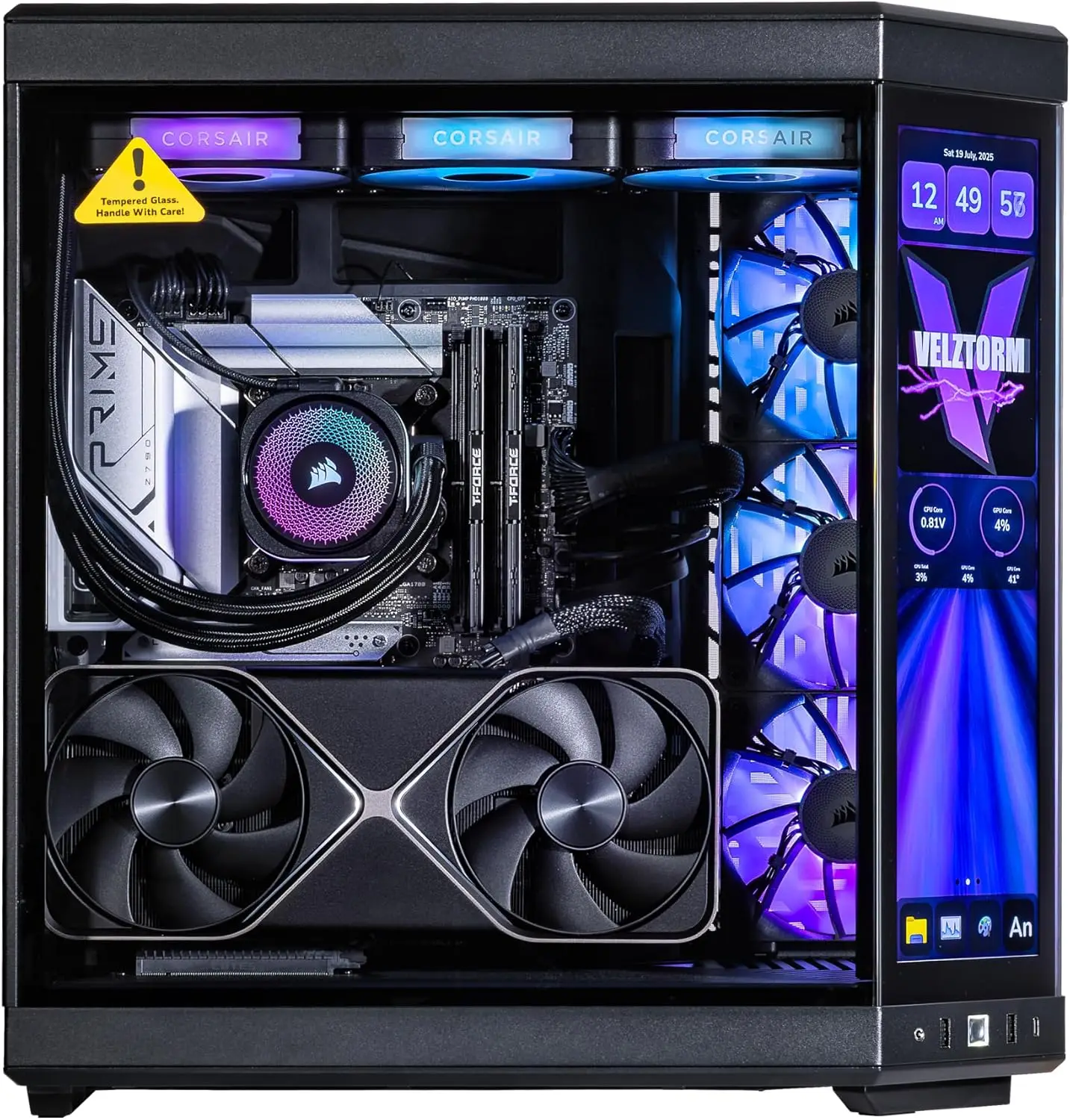Velztorm LCD Black Praetix – k – Rtx 5080 16Gb recenzja i cena