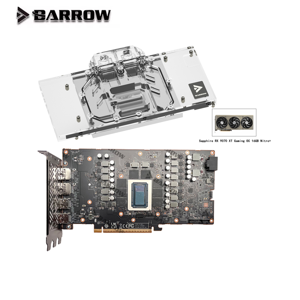 Blok wodny GPU Barrow do karty – Rx 9070 16Gb recenzja i cena