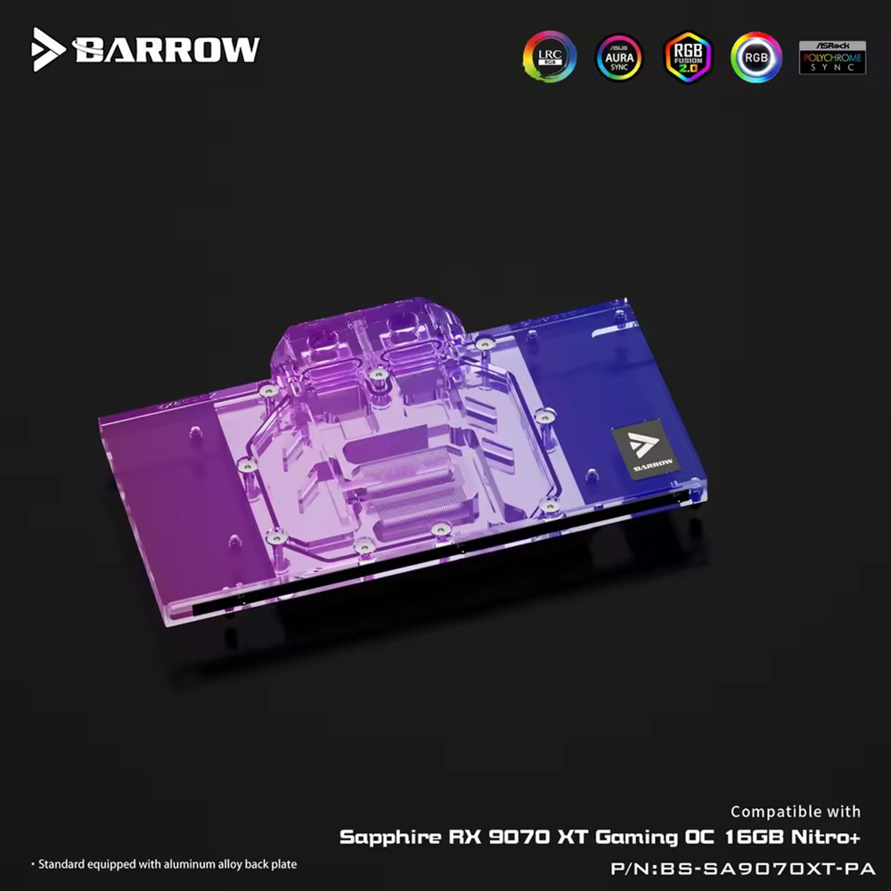 Blok wodny GPU Barrow do karty – Rx 9070 16Gb recenzja i cena