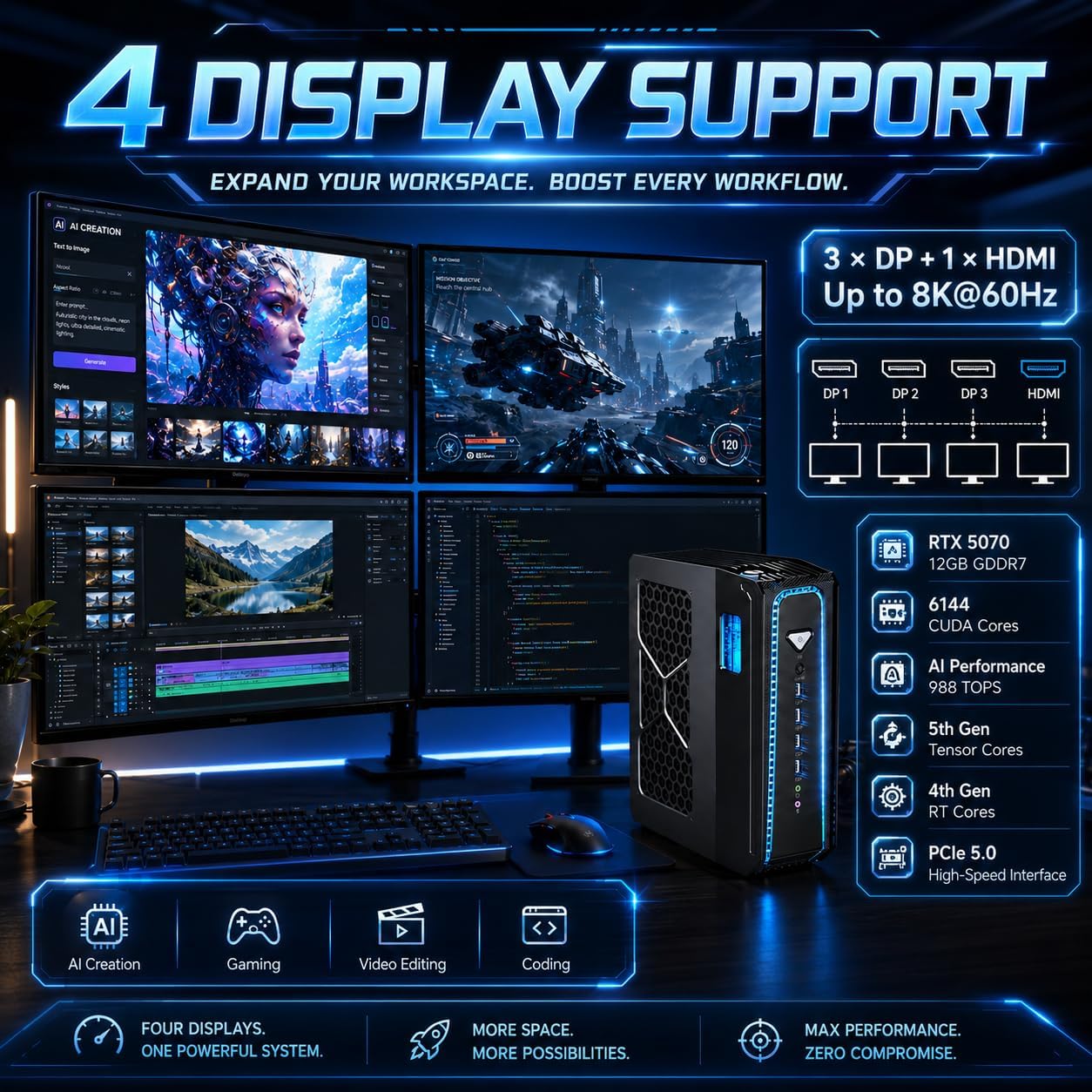 Mini PC Msecore z chłodzeniem  – Desktop Gaming Gpu 32Gb recenzja i cena