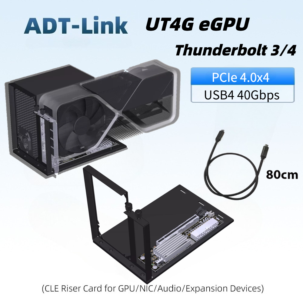 Ulepszony Nowy Adapter EGPU Th – Gpu External Dock Egpu Thunderbolt 4 recenzja i cena